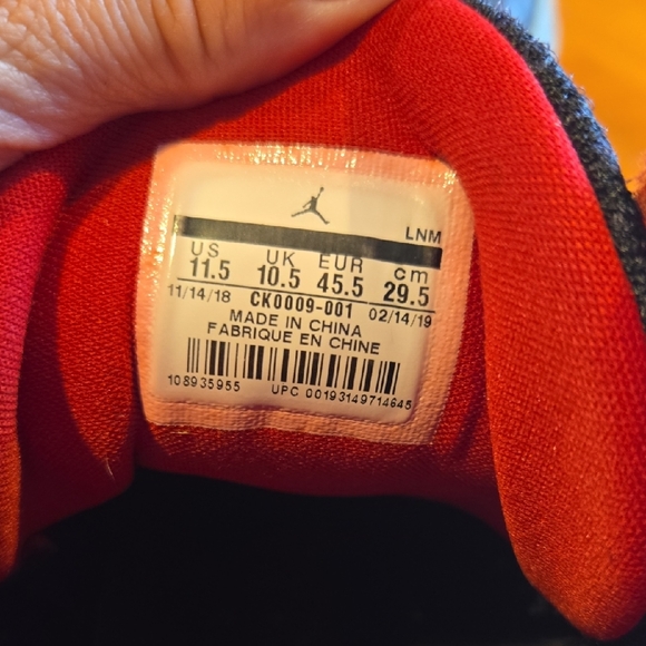 Black Sneakers with Red and Blue Accents - Picture 2 of 9